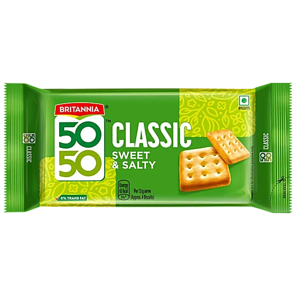 Britannia 50-50 süße & salzige Kekse 62g