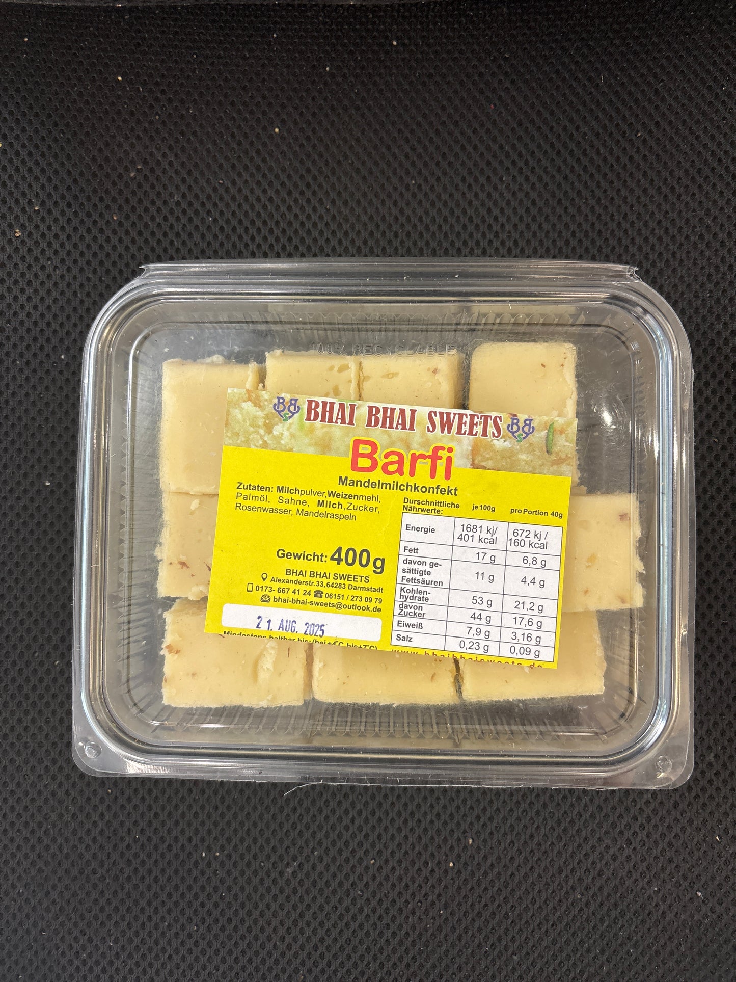 Bhai Bhai sweets Barfi 400g