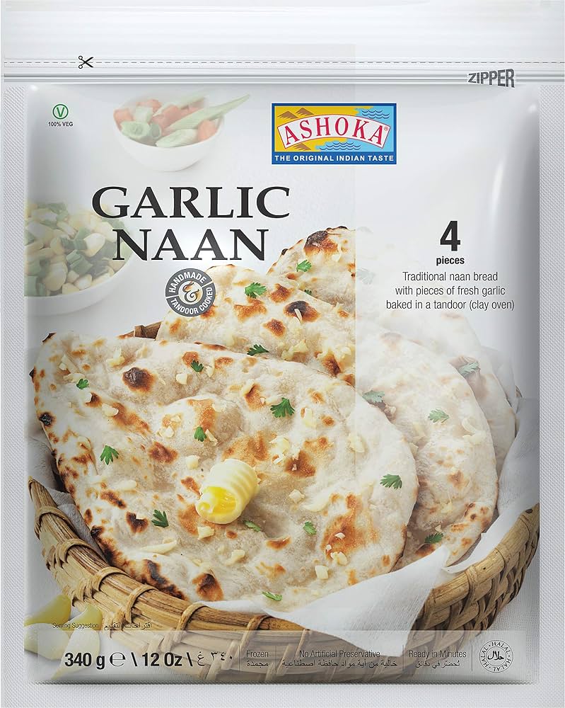 Ashoka Tandoori Garlic Naan 340 g