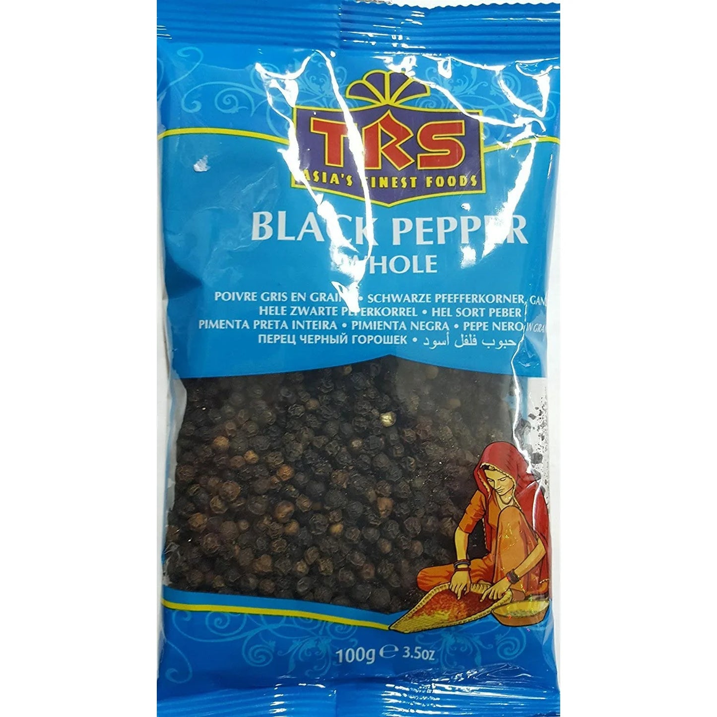 TRS Black Pepper Whole 100g - Hindusthan Supermart