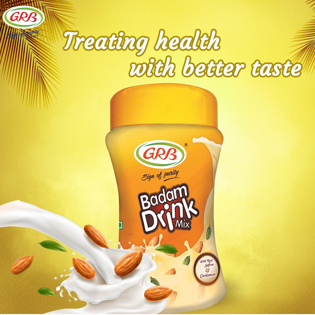 GRB Badam Drink Mix 200g Jar