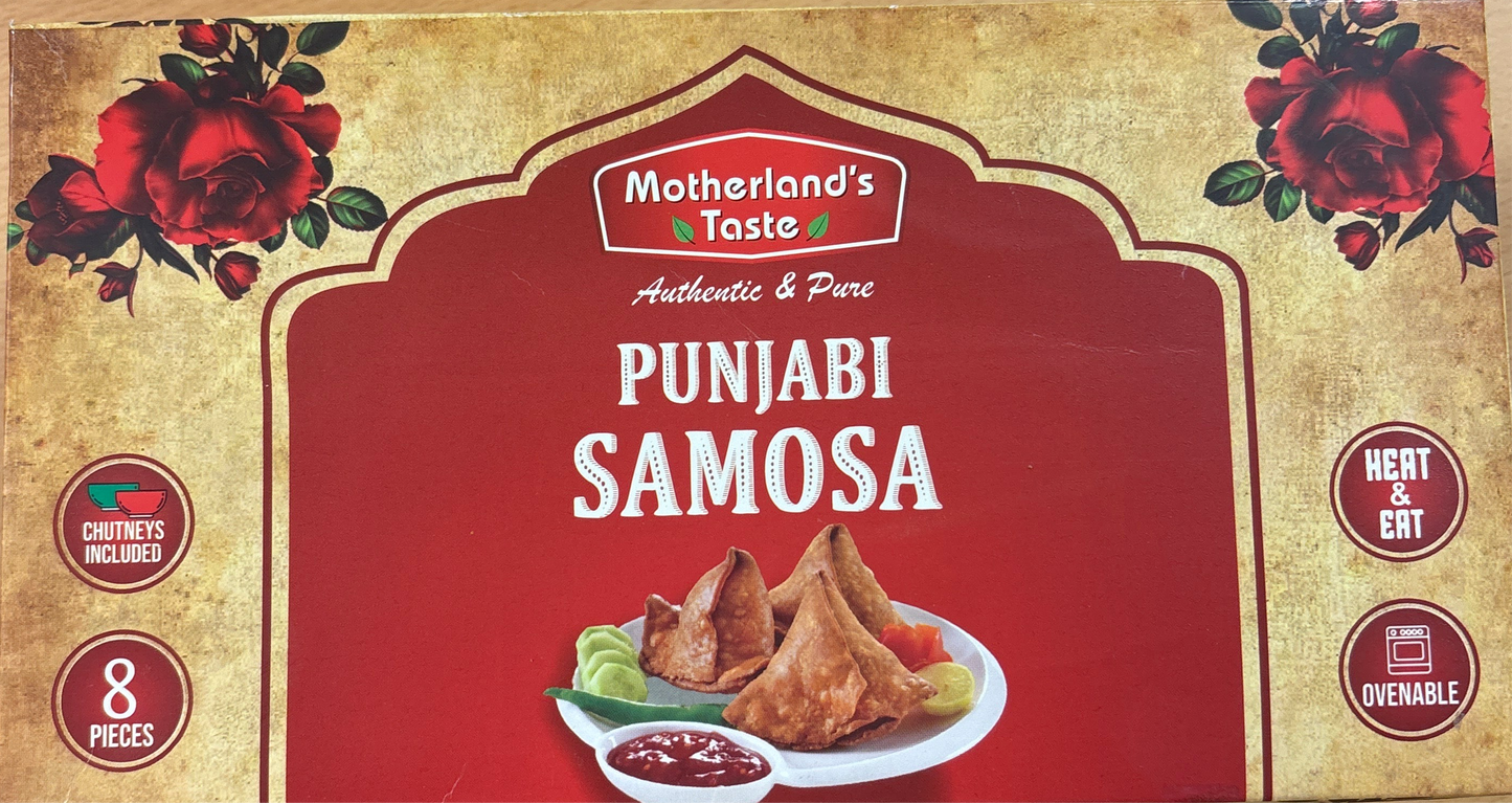 Motherland Punjabi Samosa with Chutney 8 pcs
