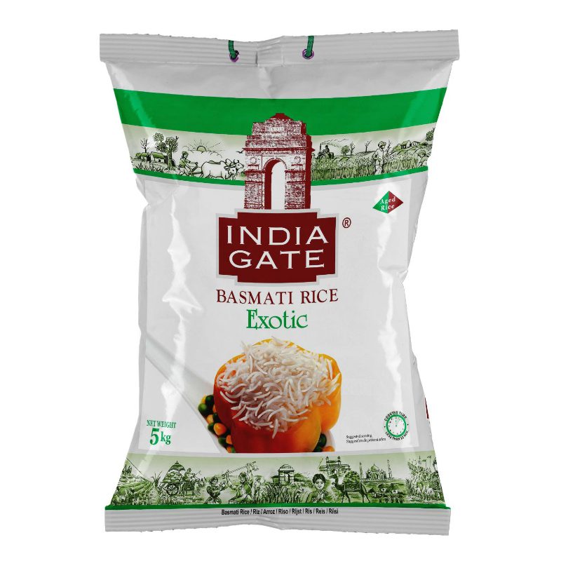 India Gate Premium Basmati Reis 5kg + 10% extra