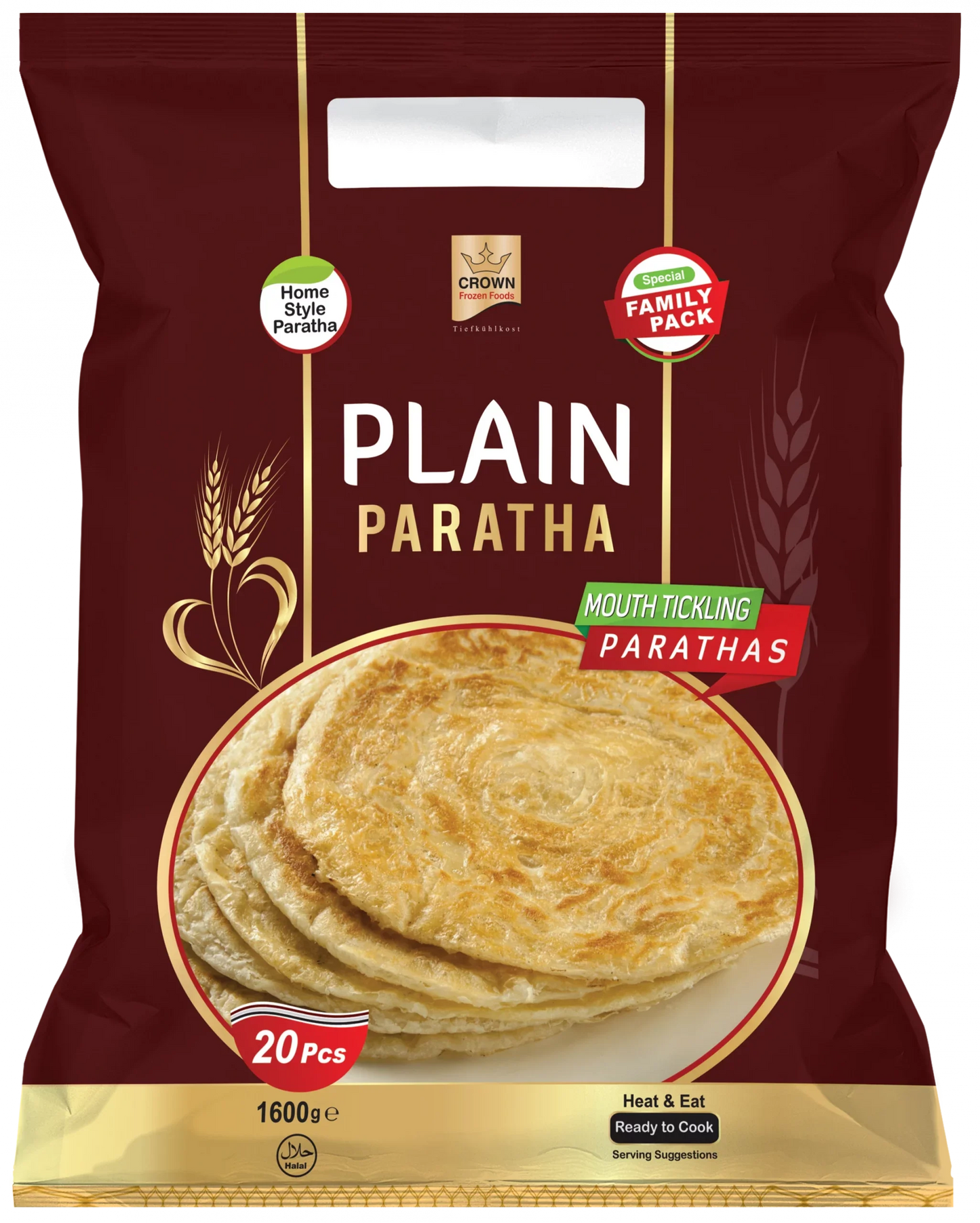Crown Family Plain Paratha 1600g