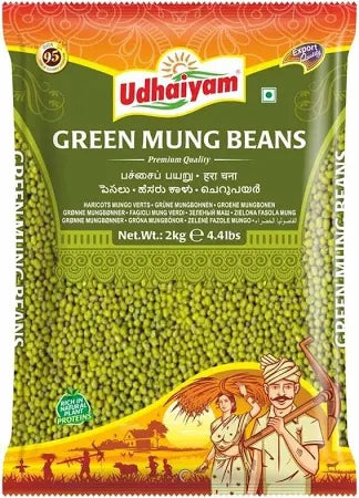 Udhaiyam Grüne Mungbohnen / Mung Dal ganz
