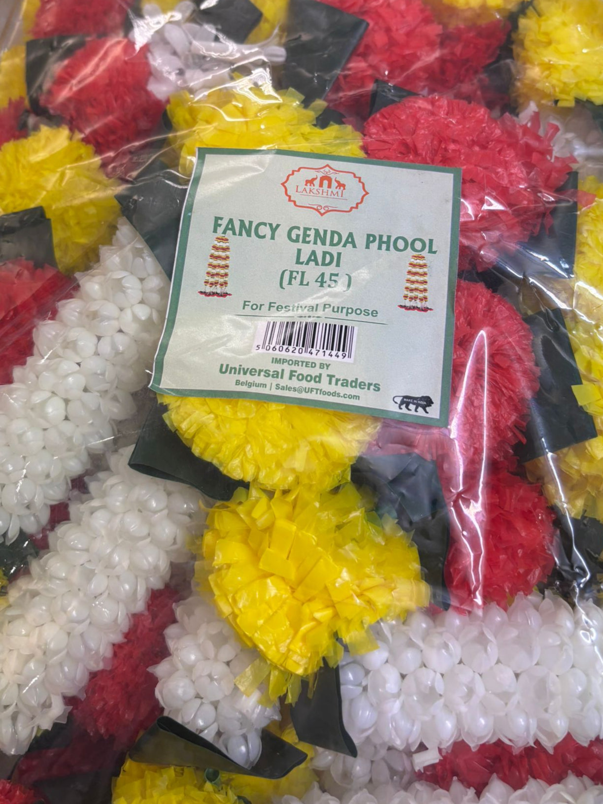 Fancy Genda Phool Thoran (Red & Yellow)