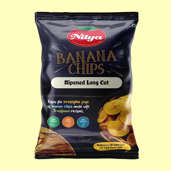 Nitya Bananenchips gereift, lang geschnitten, 150 g