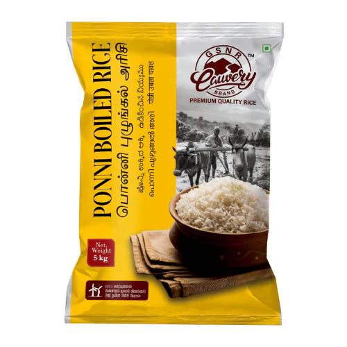 Cauvery Ponni Boiled Rice 10 Kg - Hindusthan Supermart