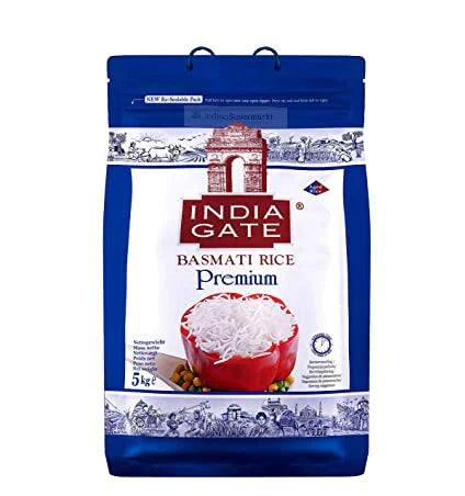 India Gate Premium Basmati Rice 5kg - Hindusthan Supermart