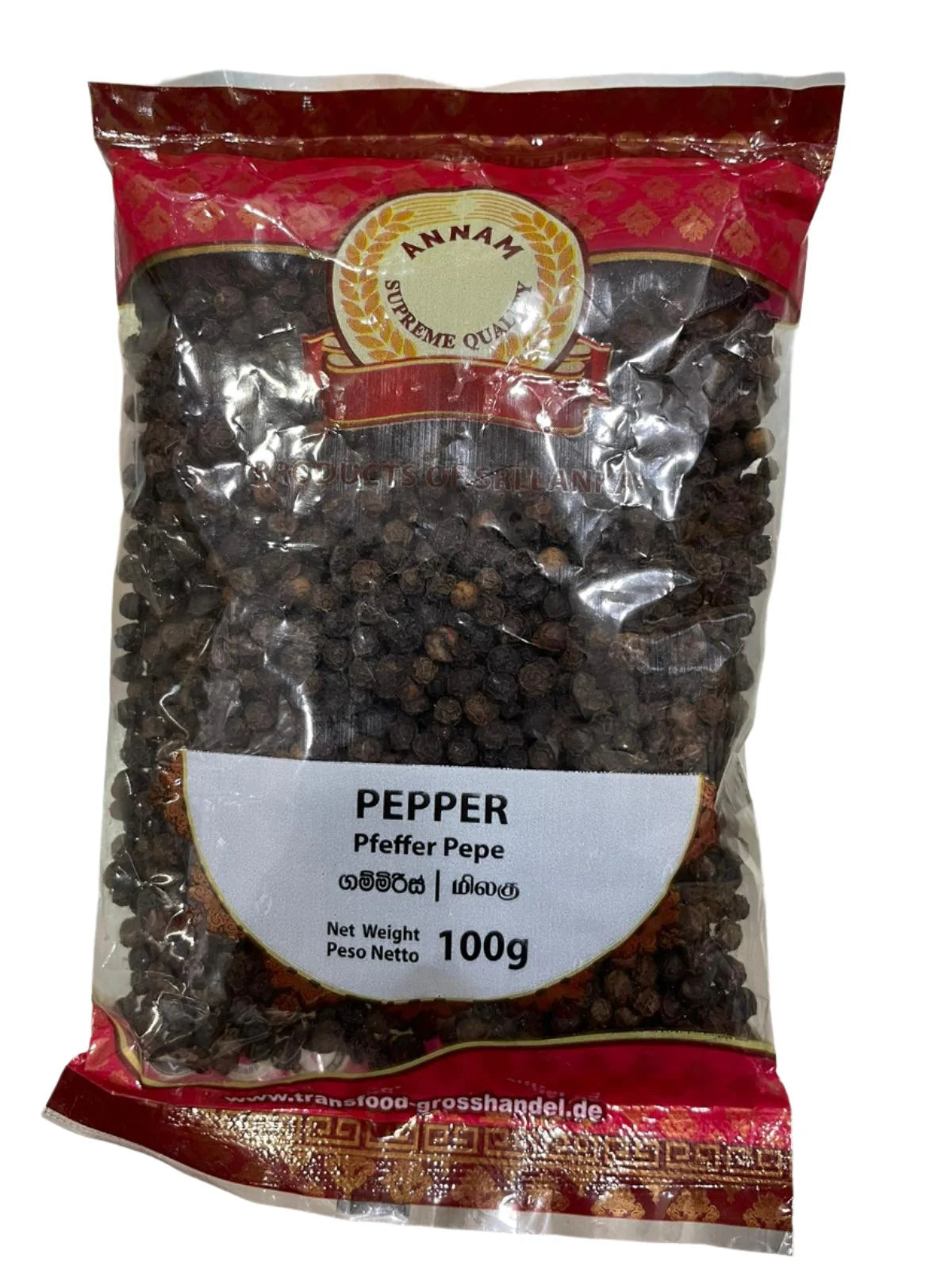 Annam Schwarzer Pfeffer ganz 100 g