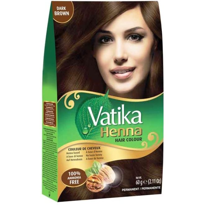 Vatika Henna Hair Colour Dark Brown 60g
