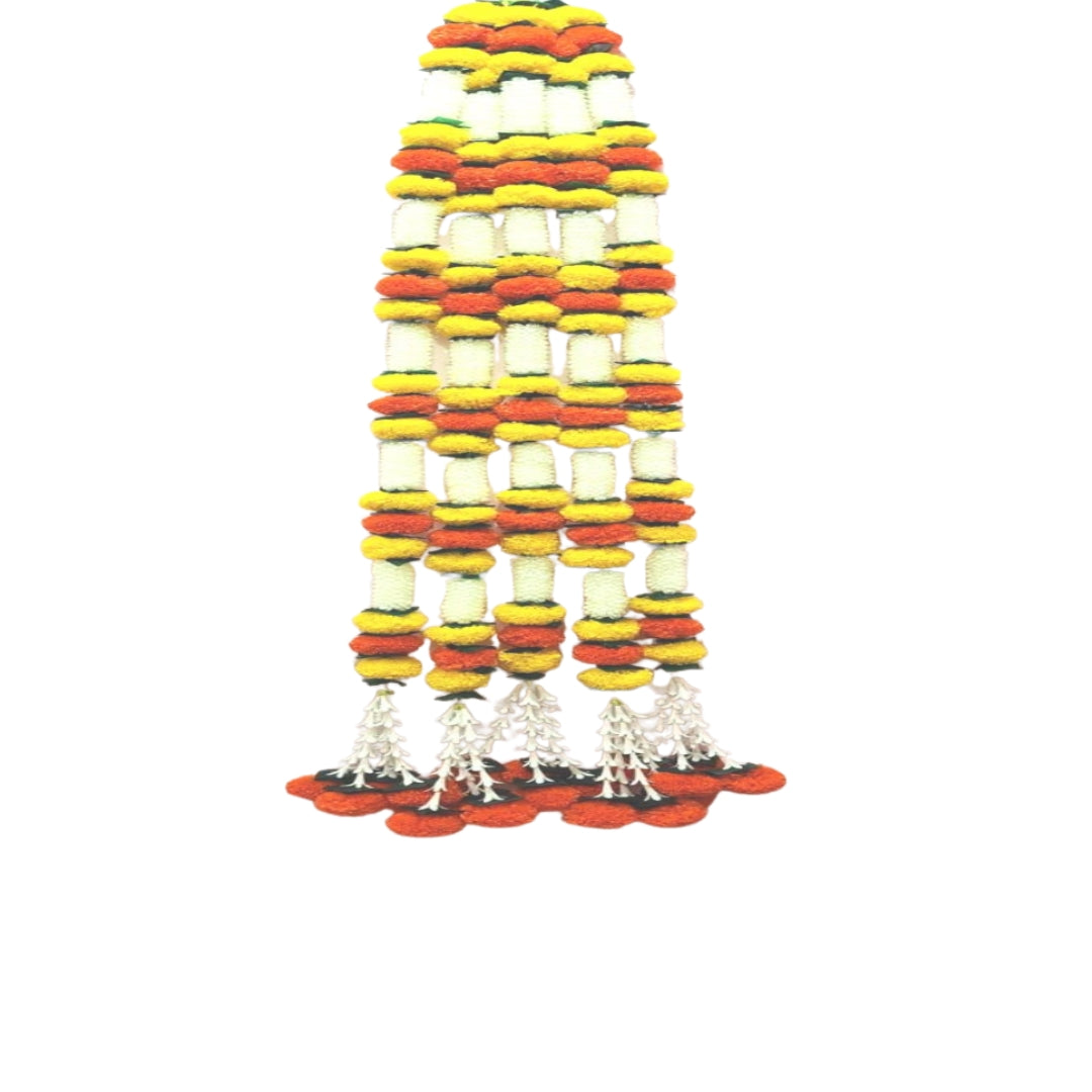 Fancy Genda Phool Thoran (Red & Yellow)