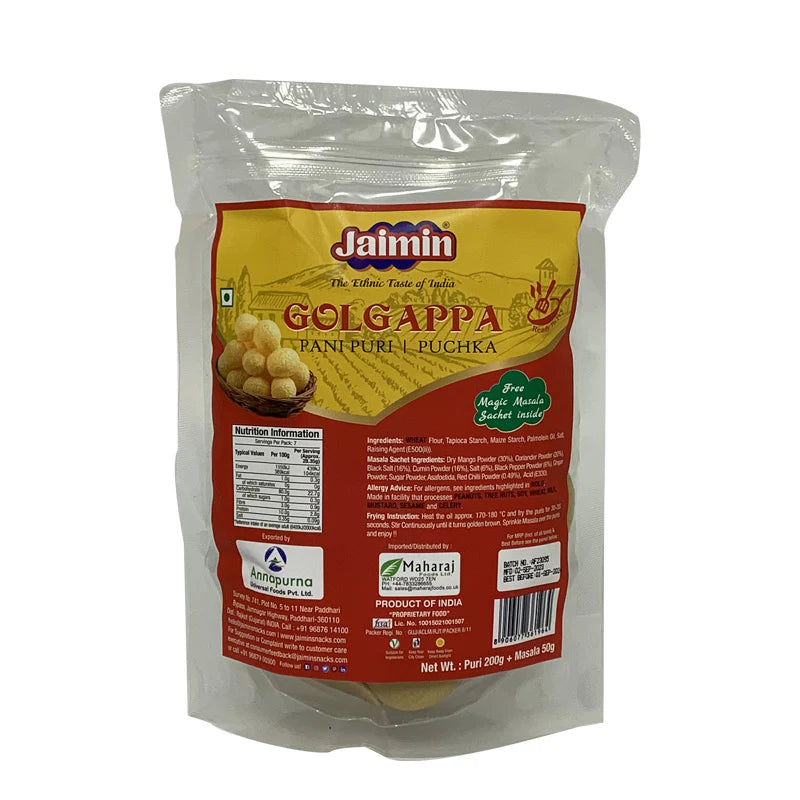 Jaimin Golgappa / Panipuri chips