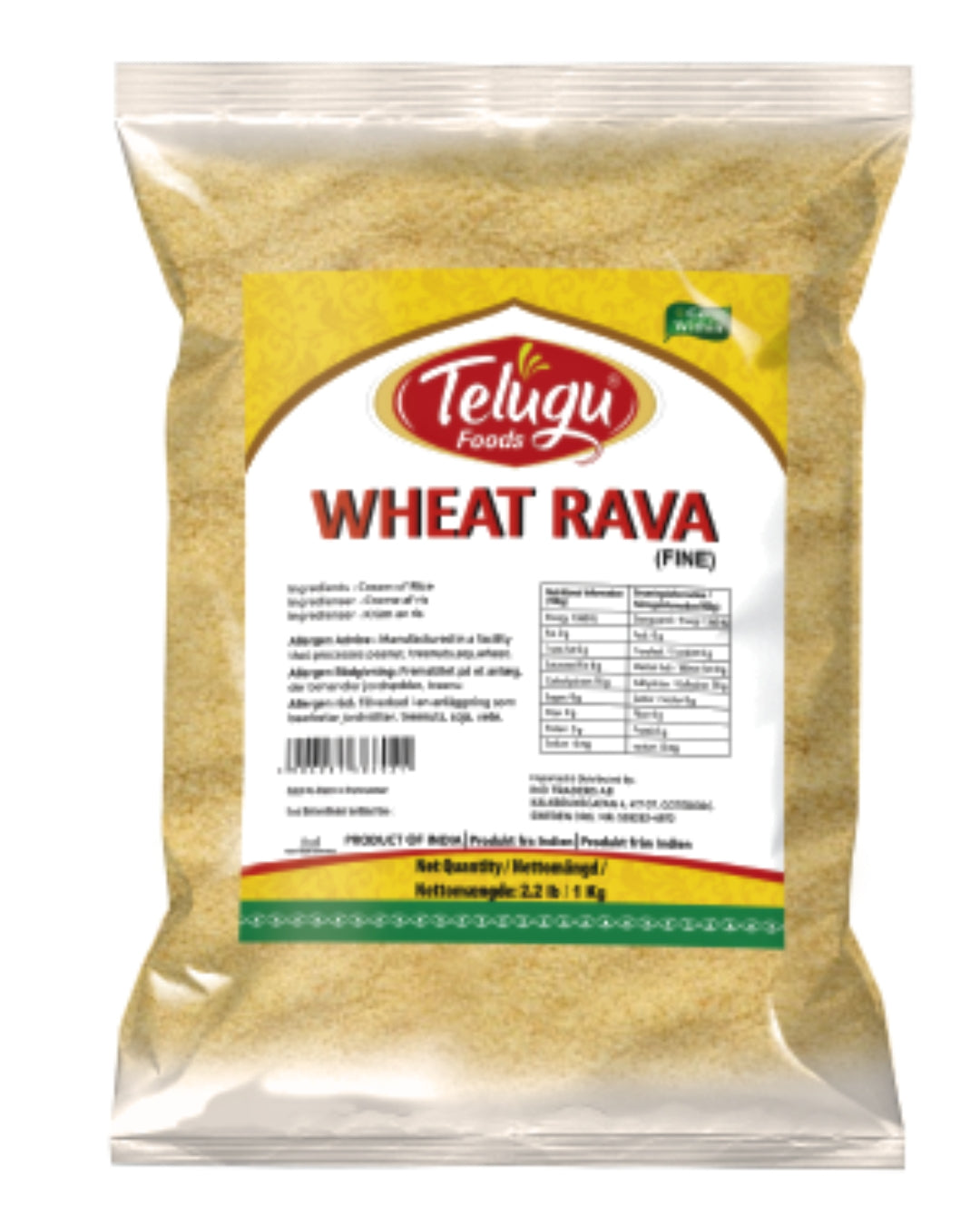Telugu Food´s Wheat Rava Fine 1 kg