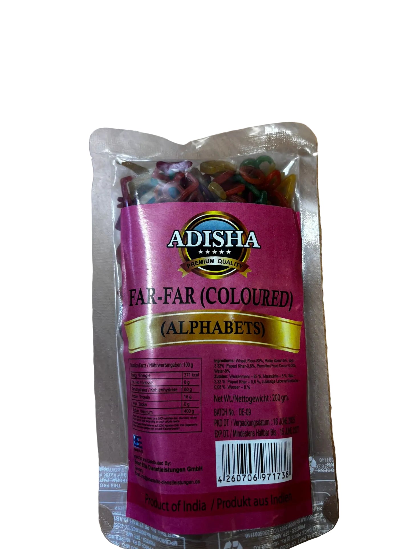 Adisha Far Far Alphabets 200g