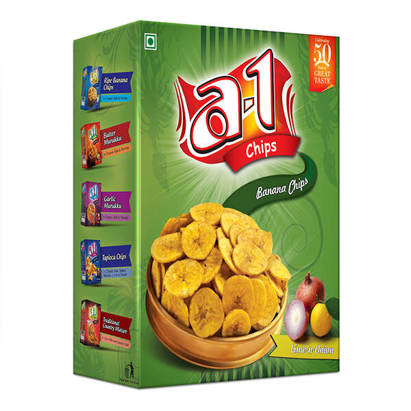 A1 Banana Chips Lime &  Onion 180g